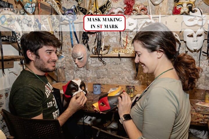 Venice Carnival Mask Decoration Workshop at Casanova's Prison near St. Mark's