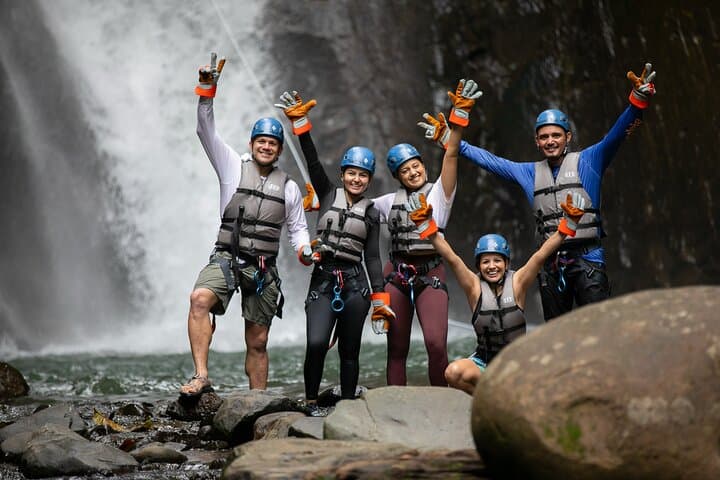 Rainforest Falls Canyoning: Waterfall Rappels & Jungle Jumps Near La Fortuna