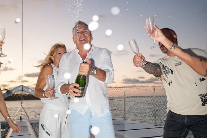 Punta Cana Sunset Catamaran Cruise: BBQ, Champagne & Live Music