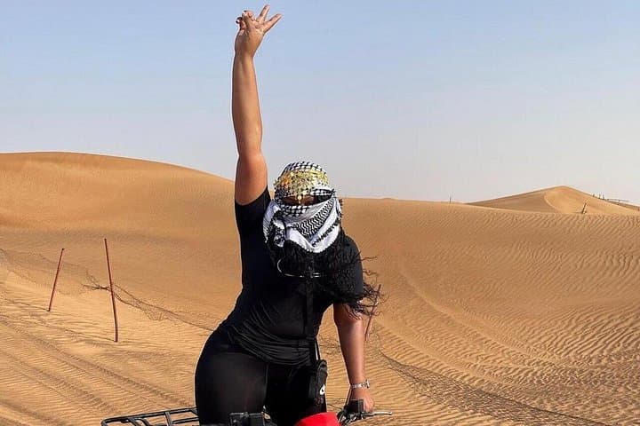Dubai Morning Desert Safari: Dune Bashing, Sandboarding & Camel Ride in Lahbab photo 1