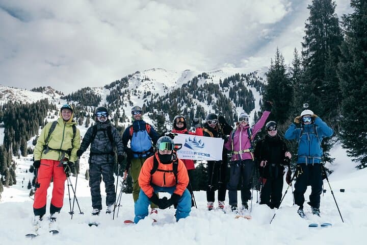 Backcountry Skiing in Zailiyskiy Alatau: Full-Day Freeride Tour from Almaty