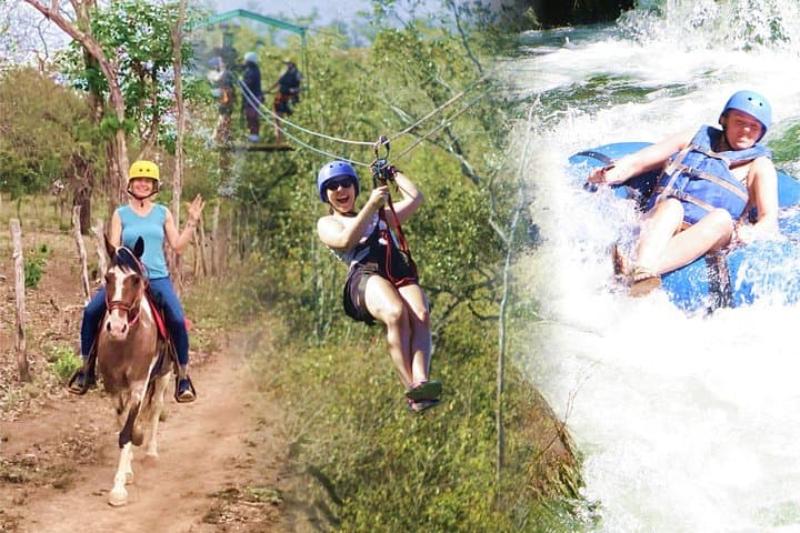 Full-Day Zipline, Horseback & River Tubing Adventure in Guanacaste, Costa Rica
