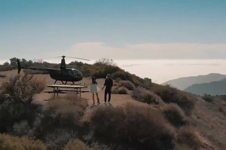 Romantic Malibu Mountaintop Helicopter Landing from Burbank photo 5
