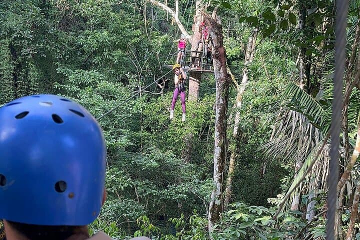 Zipline Over Rio Celeste: 7-Line Canopy Tour with River Dip and Lunch photo 5