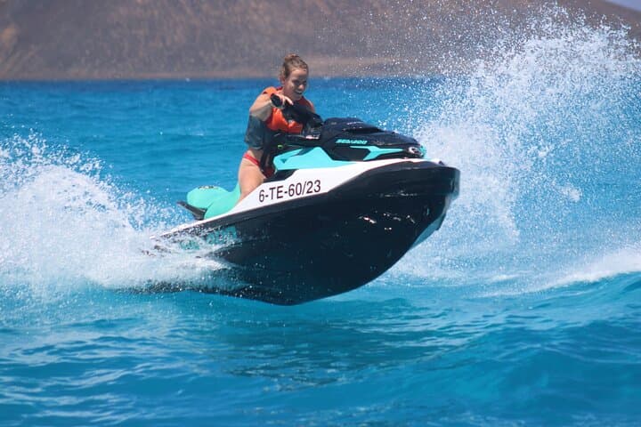 Jet Ski to Lobos Island from Corralejo: Guided Sea Adventure