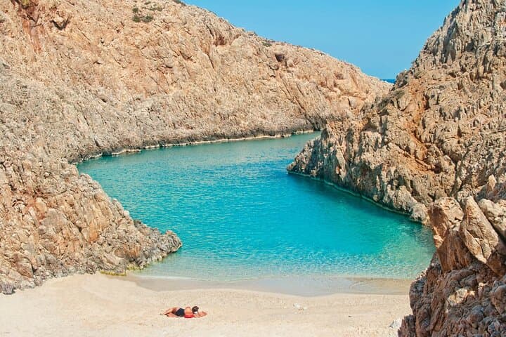 Private Half-Day Boat Trip to Seitan Limania & Katholiko from Chania