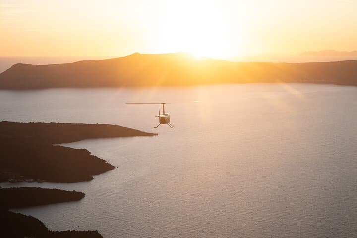 Santorini 360: Helicopter Tour, Caldera Views & Wine Tasting
