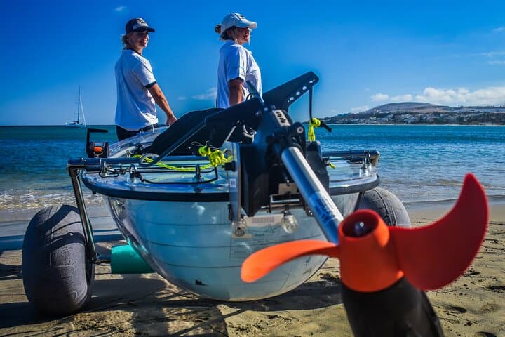Transparent Electric Kayak Tour — Southern Fuerteventura Coast photo 1