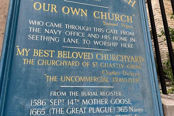 London Great Plague and Black Death Walking Tour: Explore Plague Pits, Pepys & The Great Fire photo 3