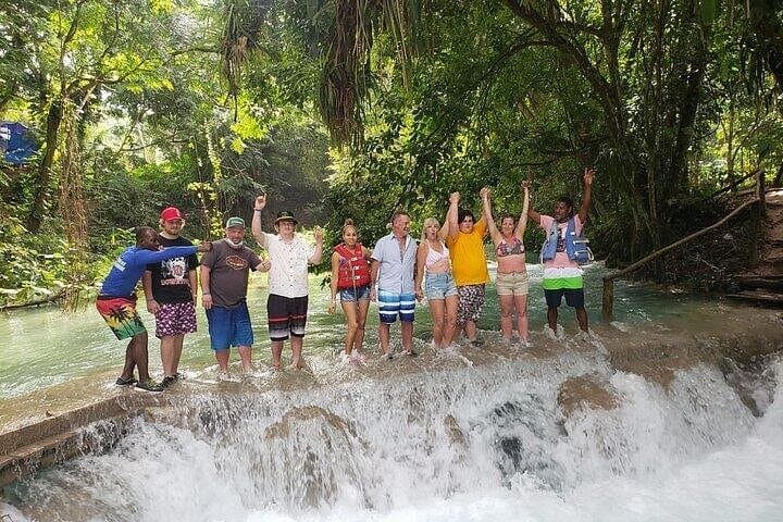 Blue Hole Private Tour from Montego Bay: Ocho Rios Waterfalls, Cliff Jumps & Rope Swing photo 4