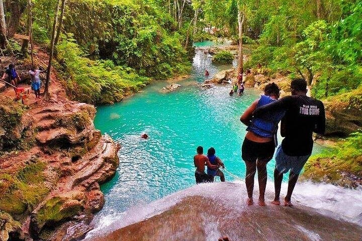 Blue Hole Private Tour from Montego Bay: Ocho Rios Waterfalls, Cliff Jumps & Rope Swing photo 3