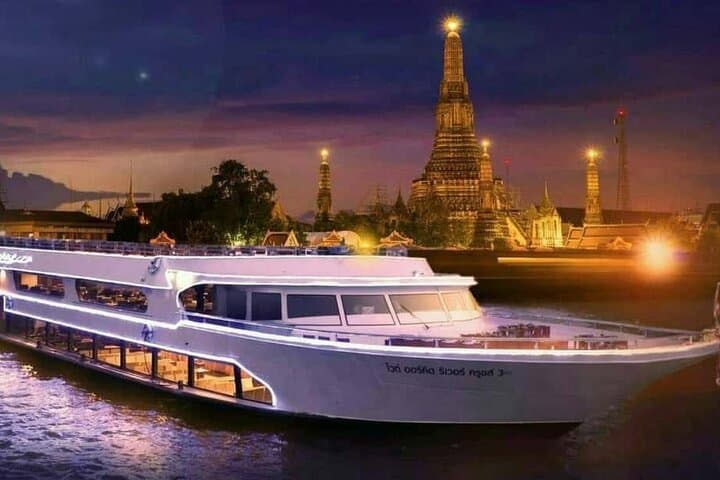 Bangkok White Orchid Chao Phraya Dinner Cruise — Evening Buffet, Live Shows & River Views photo 2