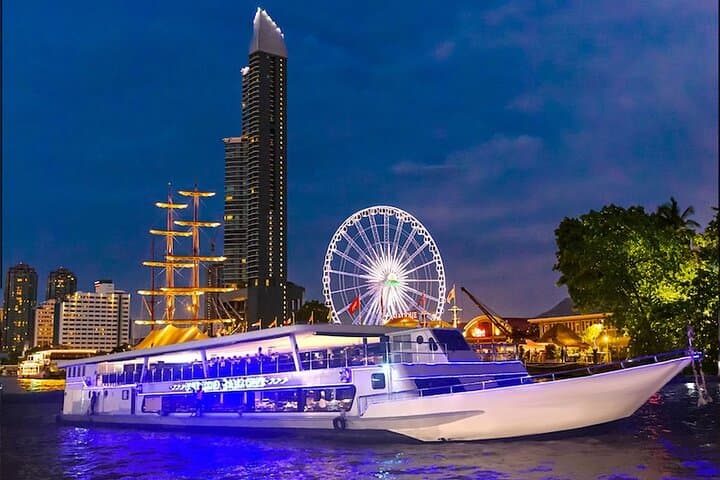 Bangkok White Orchid Chao Phraya Dinner Cruise — Evening Buffet, Live Shows & River Views