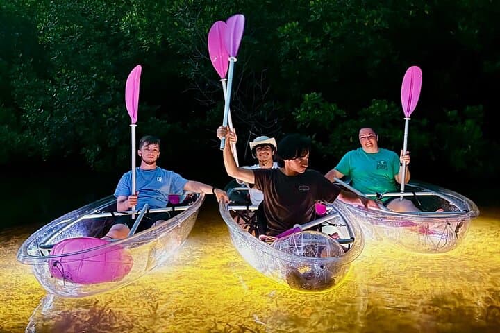 Night Kayak in Key West's Luminous Lagoon — LED Clear-Bottom Adventure photo 3