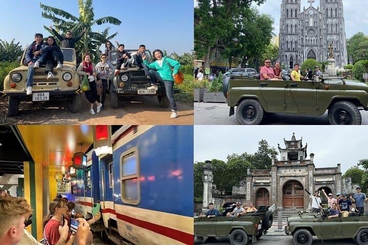 Hanoi Half-Day Jeep Tour: Train Street, West Lake & Countryside Visit