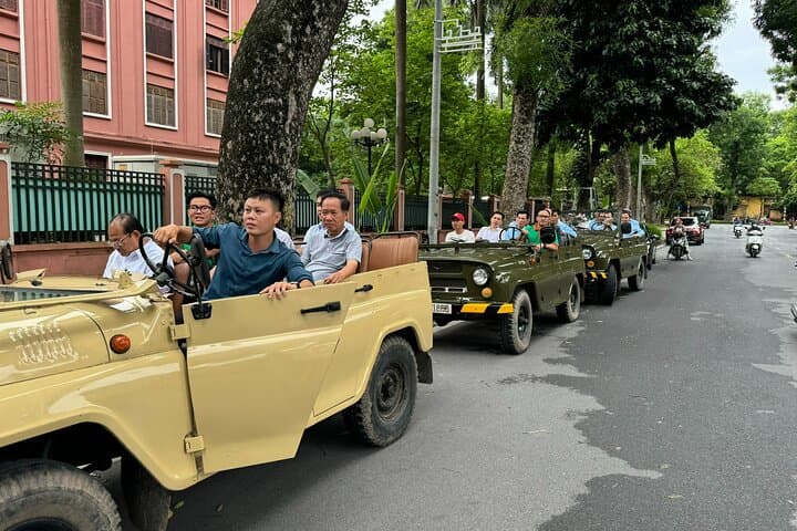 Hanoi Jeep After Dark: Night Food Tour & Train Street Experience photo 2
