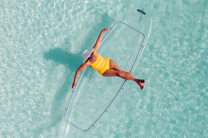 Clear-Bottom Kayak Experience at Kendwa Beach with Drone Photography