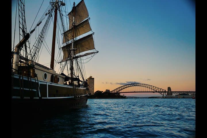 Sydney Harbour Tall Ship Twilight Dinner Cruise — Sail Past the Opera House at Dusk photo 1