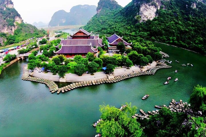 Bai Dinh and Trang An Day Trip from Hanoi: Boat Caves, Pagoda Giants, and Limestone Valleys