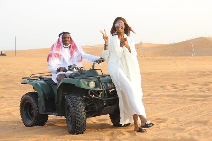 Dubai Desert Quad Bike Safari: Dune Bashing, Camel Rides & BBQ Under the Stars photo 4