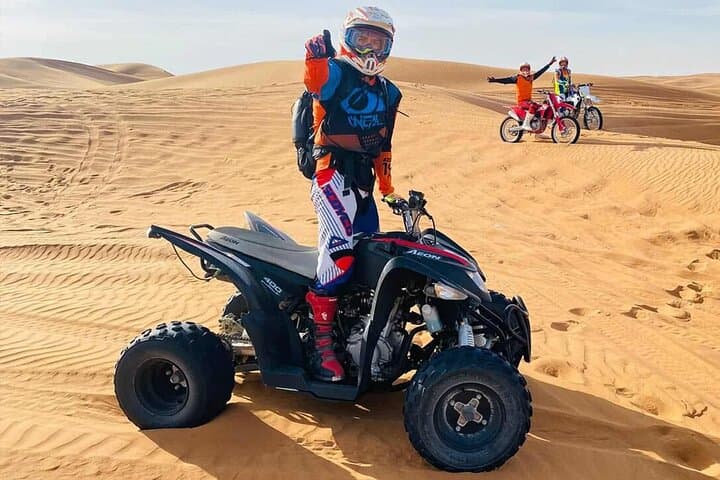 Dubai Desert Quad Bike Safari: Dune Bashing, Camel Rides & BBQ Under the Stars photo 5