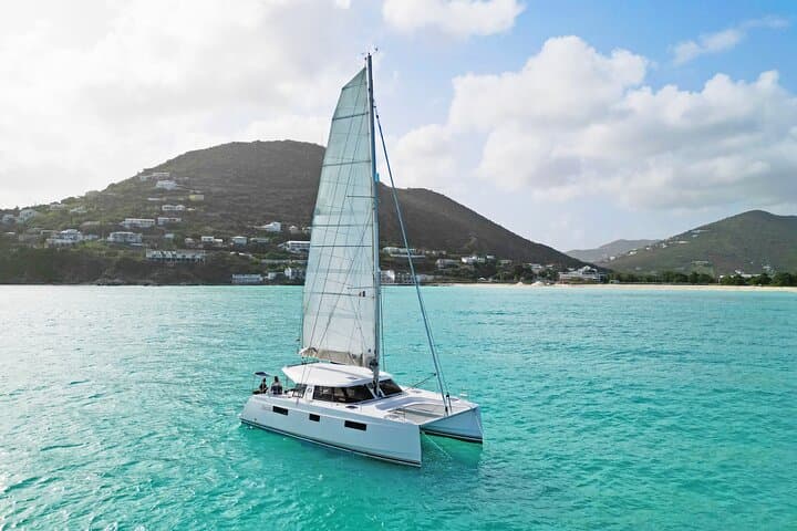 Sail to Pinel & Tintamarre: Full-Day Private Catamaran in St Maarten
