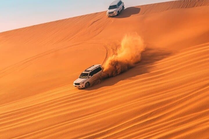 Mesaieed Desert Safari — Sunset & Sunrise Dune Bashing, Camel Rides and Inland Sea