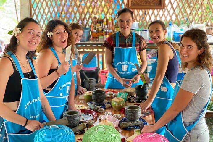 Full-Day Thai Cooking Class and Bua Thong (Sticky) Waterfall in Chiang Mai