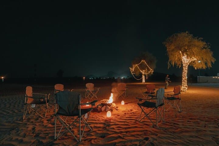 Mleiha Sunset Lounge Escape: BBQ, Stargazing & Desert Panorama