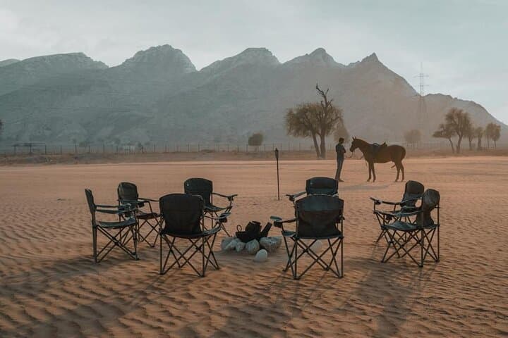 Mleiha Sunset Lounge Escape: BBQ, Stargazing & Desert Panorama photo 2