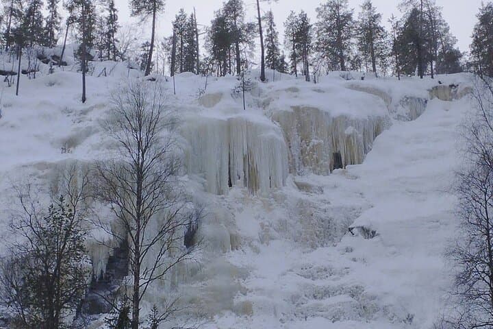 Korouoma Frozen Waterfalls Winter Hike from Rovaniemi with BBQ photo 2