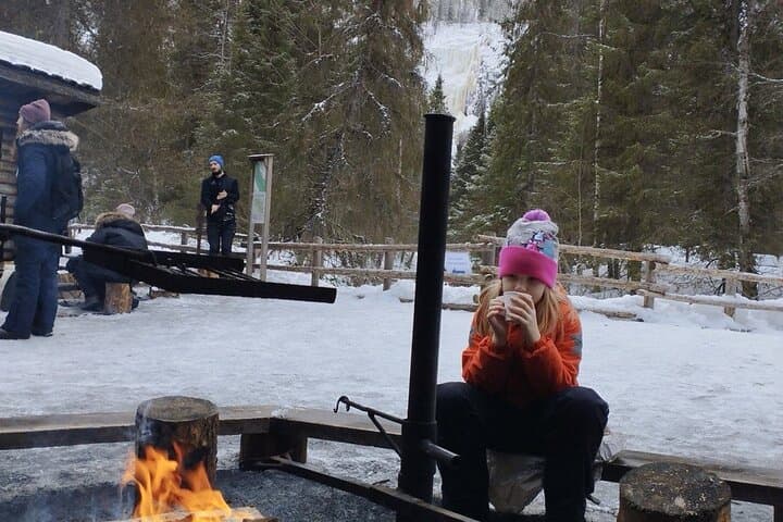 Korouoma Frozen Waterfalls Winter Hike from Rovaniemi with BBQ photo 5