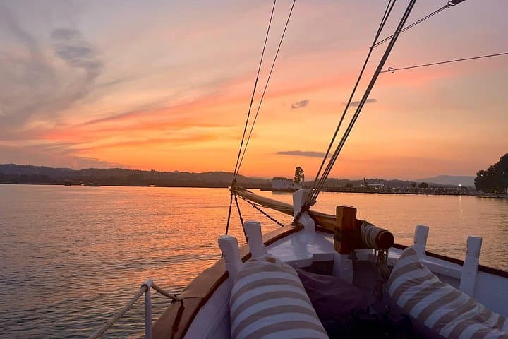 Sunset Sailing in Corfu: Traditional Wooden Yacht Cruise from Benitses photo 1