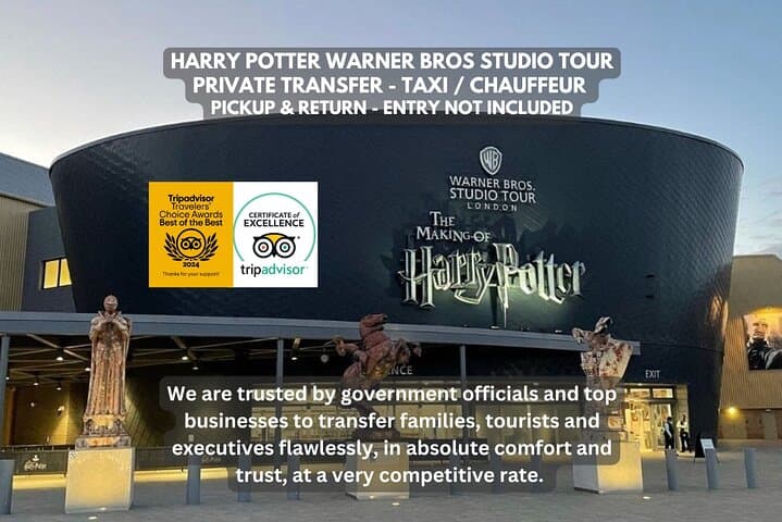 Private Transfer to Warner Bros Studio Tour London — Pickup & Return from Central London