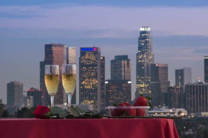 Romantic Downtown Los Angeles Helicopter Landing Tour