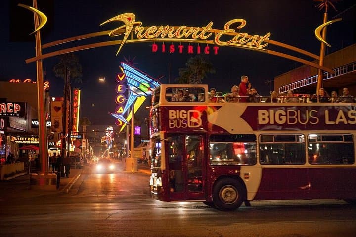 Las Vegas After Dark: Open-Top Bus Night Tour for 21+ with Free Drink photo 4