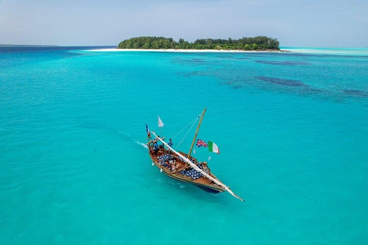 Luxury Dhow Day Trip to Mnemba Island from Kendwa