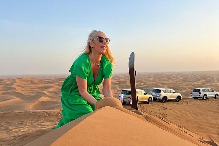 Red Dunes Desert Safari Dubai: Dune Bashing, Camel Ride & BBQ Under Stars photo 3