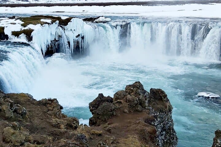 Akureyri Winter Combo: Goðafoss Waterfall, Christmas House & Forest Lagoon Geothermal Spa