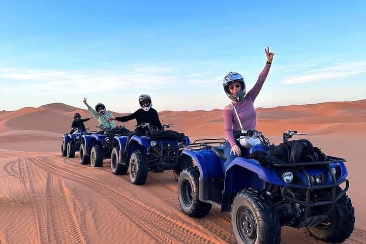 Merzouga Quad Biking Experience: 60-Minute Erg Chebbi Dune Ride & Sandboarding