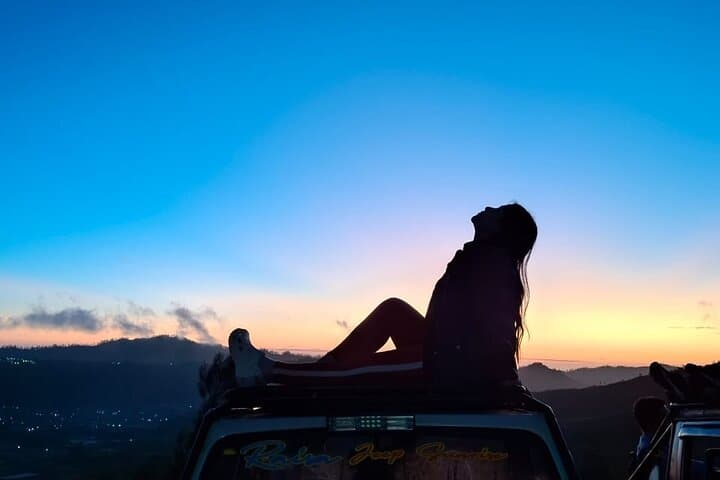Private Jeep Sunrise Mount Batur Volcano & Black Lava Tour (No Hike)