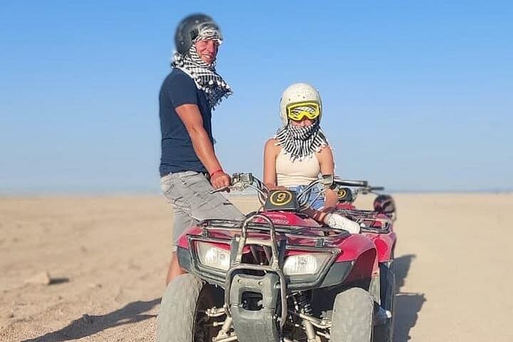 Private Hurghada Desert Quad Bike and Camel Safari with Bedouin Tea photo 1