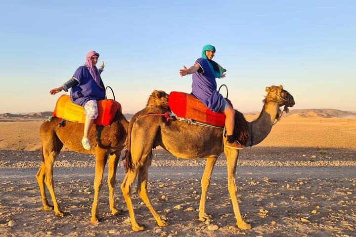 Sunset Camel Ride & Magical Dinner Show in Agafay Desert (From Marrakech)