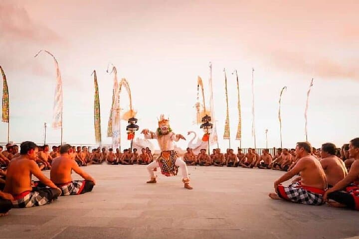 Melasti Beach Kecak & Fire Dance with Jimbaran Seafood Sunset Dinner