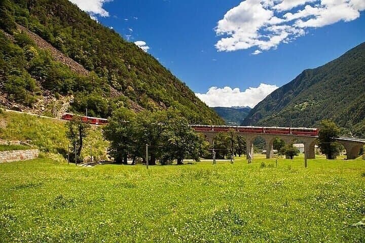 Bernina Red Train to St. Moritz: Full-Day Alpine Journey from Milan photo 2