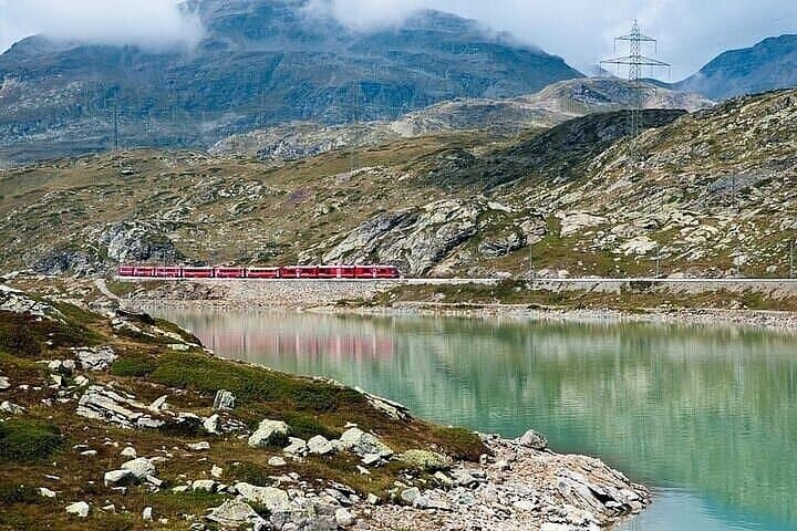 Bernina Red Train to St. Moritz: Full-Day Alpine Journey from Milan photo 3
