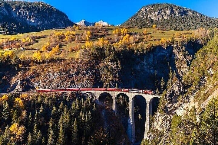 Bernina Red Train to St. Moritz: Full-Day Alpine Journey from Milan photo 4