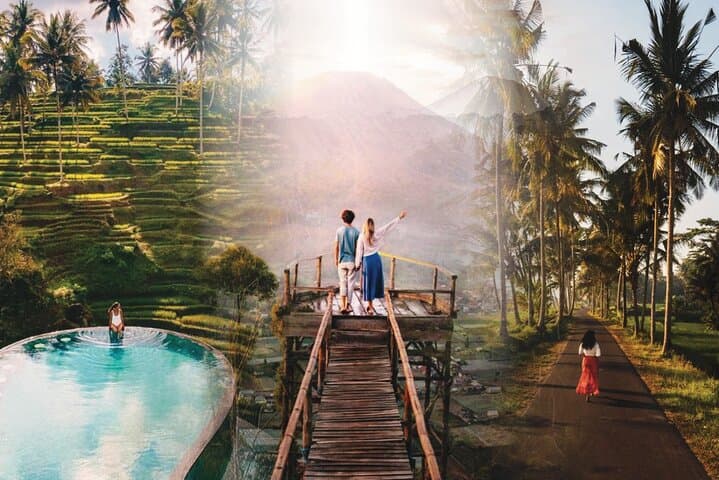 Private Romantic Bali Honeymoon Tour: Ubud Waterfalls, Kintamani Views & Custom Stops