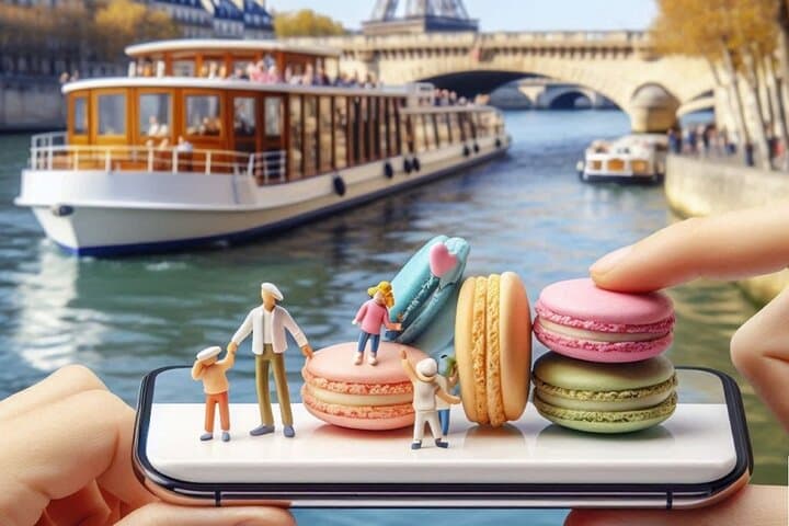 Seine River Cruise with Free Macaron Tasting near the Eiffel Tower