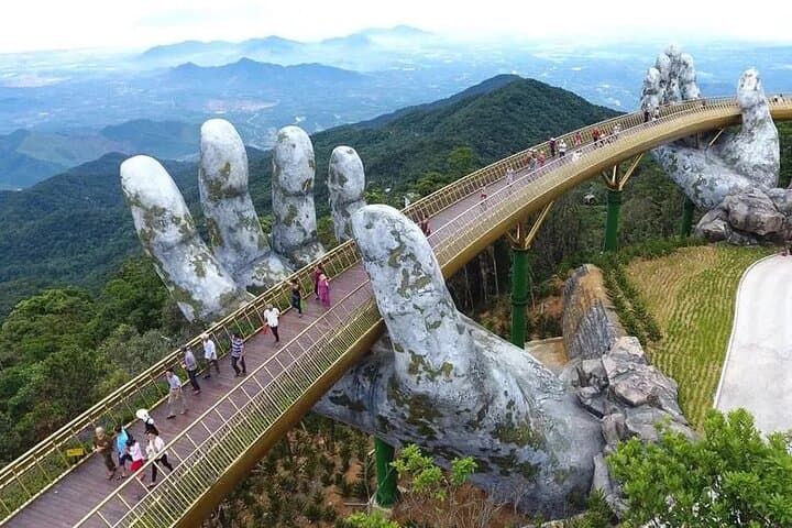 Ba Na Hills Day Tour: Golden Bridge, Cable Car & French Village